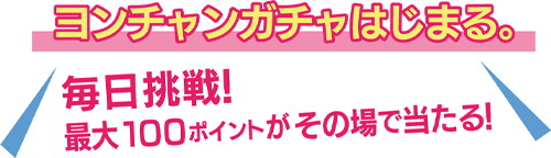 ヨンチャンガチャはじまる